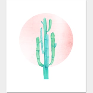 Rose Gold Cactus Sunshine Posters and Art